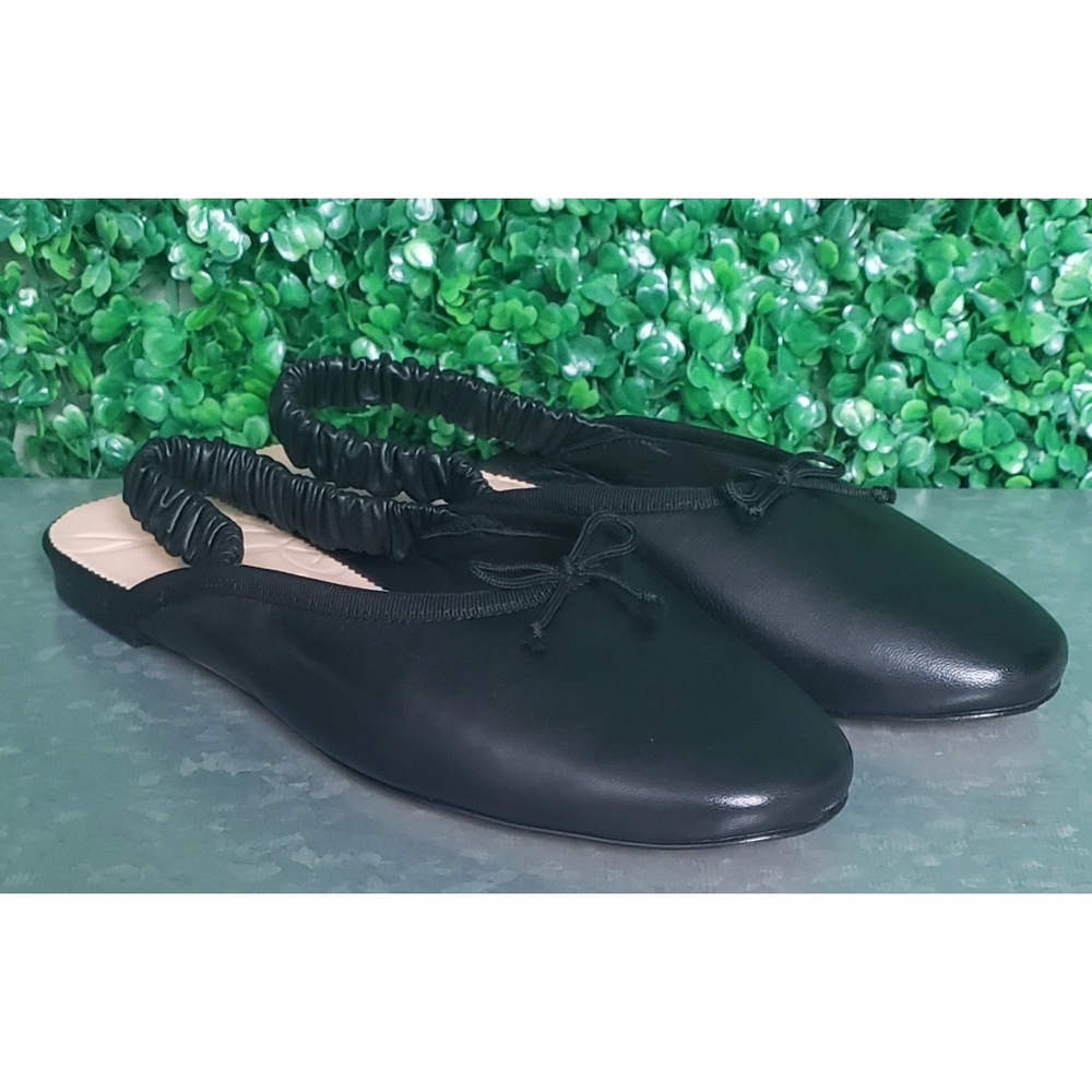 J.Crew Zoe ballet scrunched-strap slingback flats